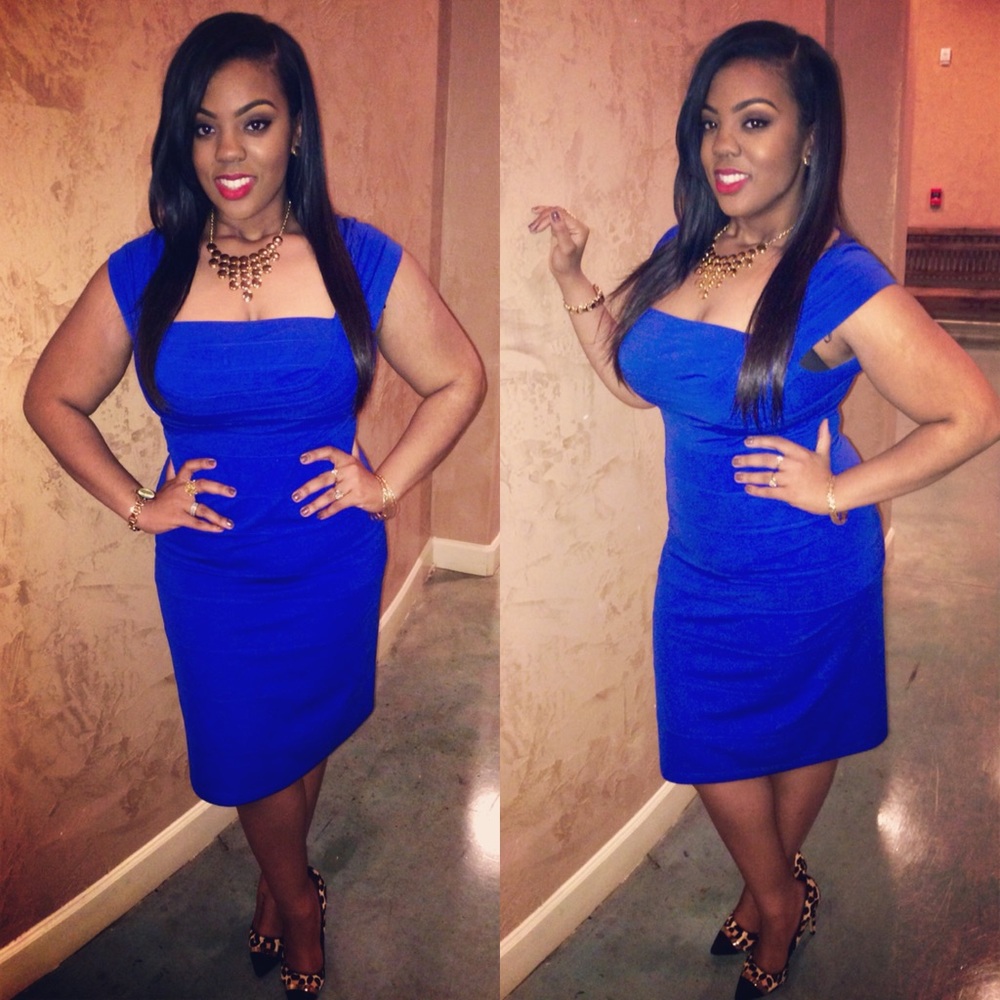 Royal Blue Bandage Dress